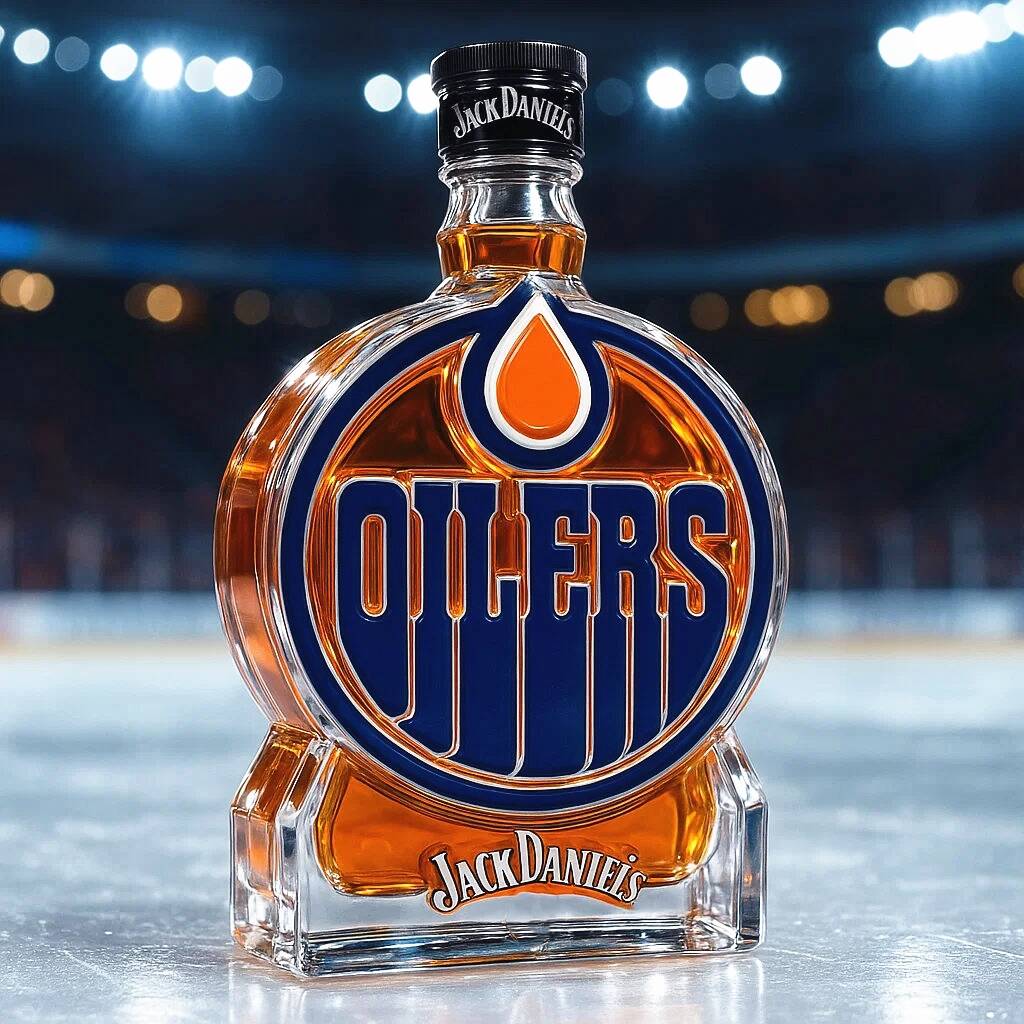 Edmonton Oilers Whisky Bottle