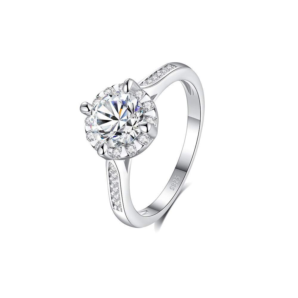 Halo - Set One - Carat Moissanite Luxurious Ring