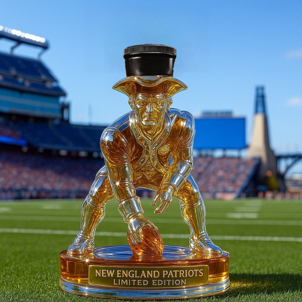 New England Patriots Limited Edition Whiskey Bottle