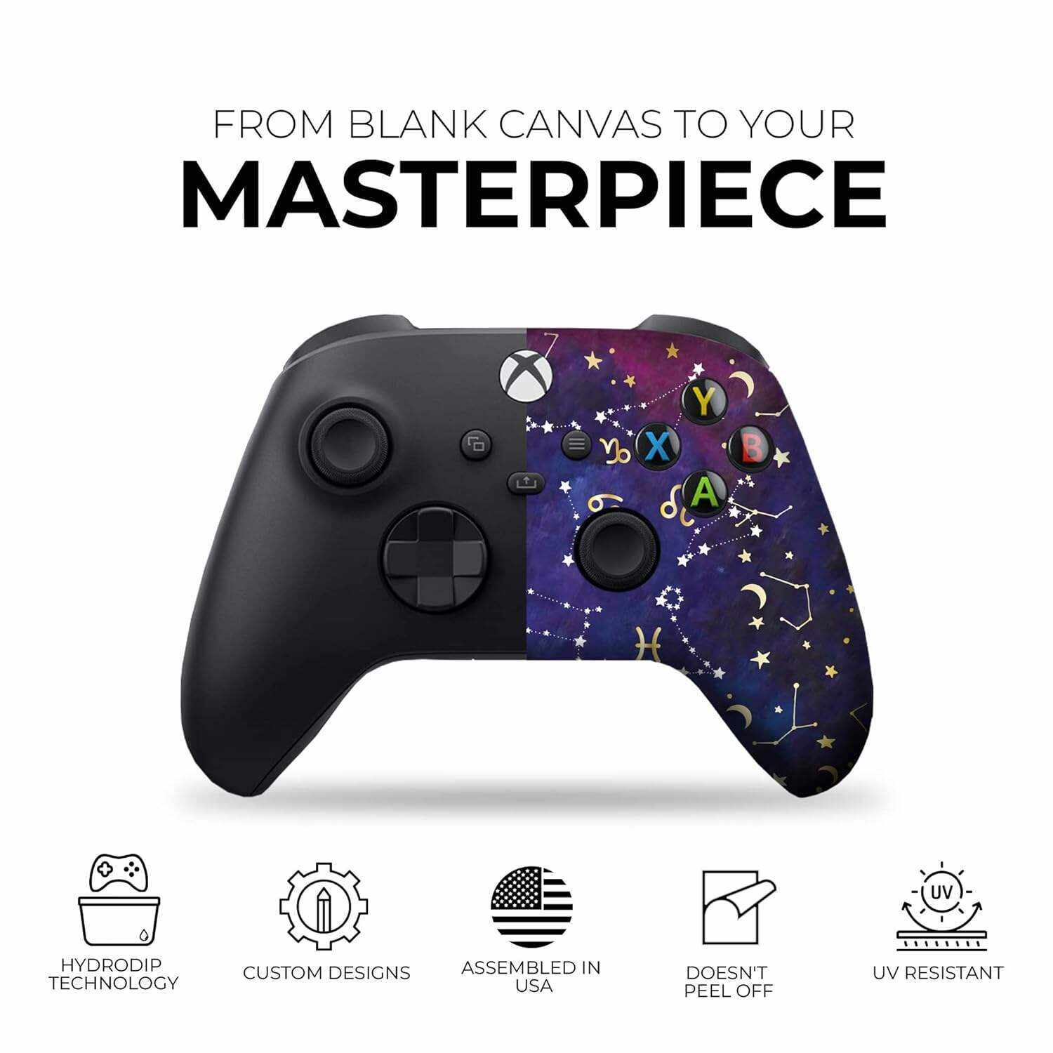 DreamController Original X-box Wireless Controller Special Edition Customized Compatible with X-box One S/X-box Series X/S & Windows 10 Made with Advanced HydroDip Print Technology(Not Just a Skin)