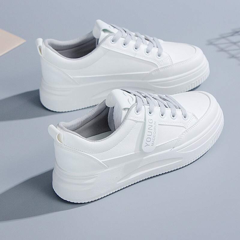 White Sneaker Women's Spring New Style Women's Shoes Summer School-Appropriate Flat Bottom Spring Summer Best-selling Sport Korean-style Sneakers
