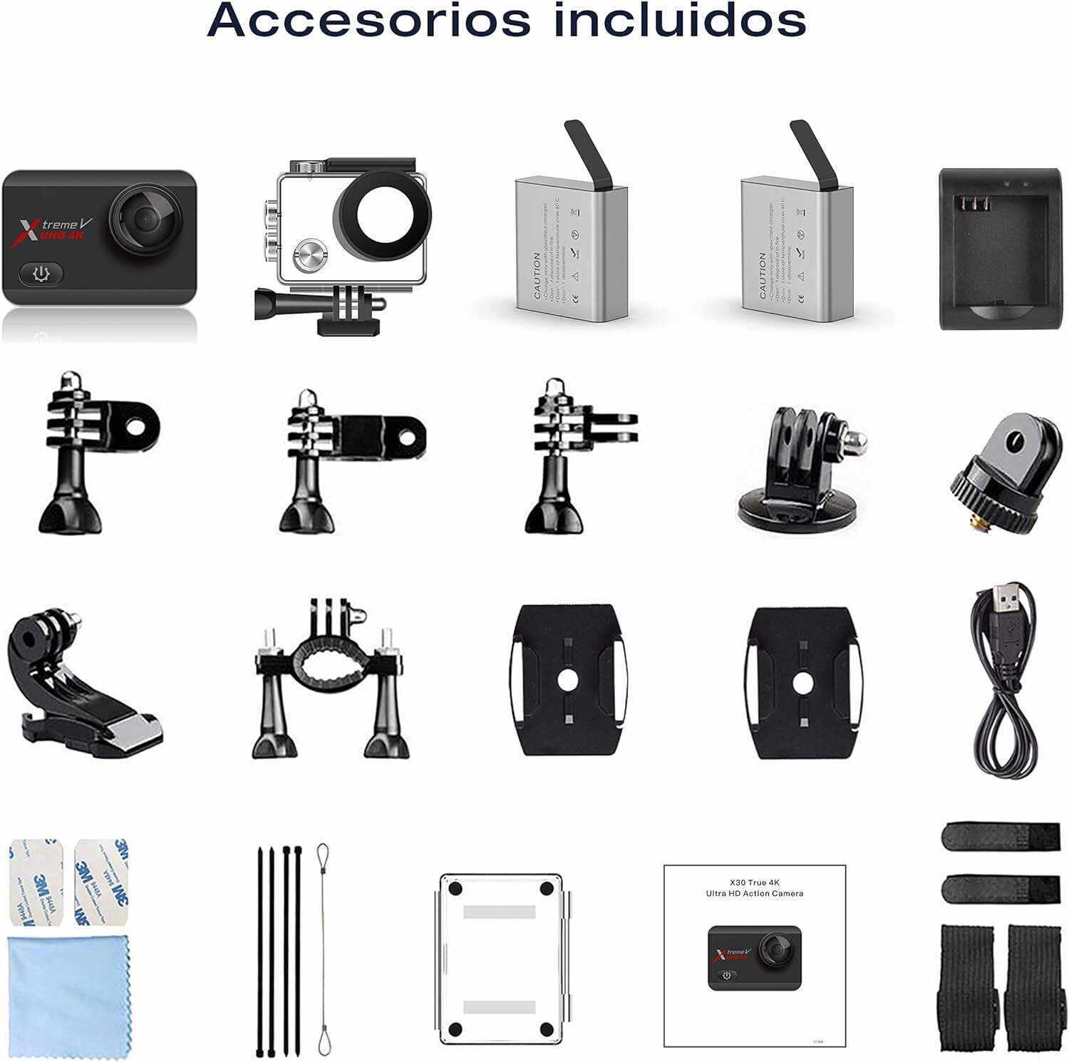 Underwater Camera,24MP 40m WiFi Dual Color Screen Action Camera 4K For Snorkeling Sports,Waterproof Camera with Bike Helmet,EIS Stabilization,170° Wide Angle,4X Zoom,2 Batteries and Mounting Kits