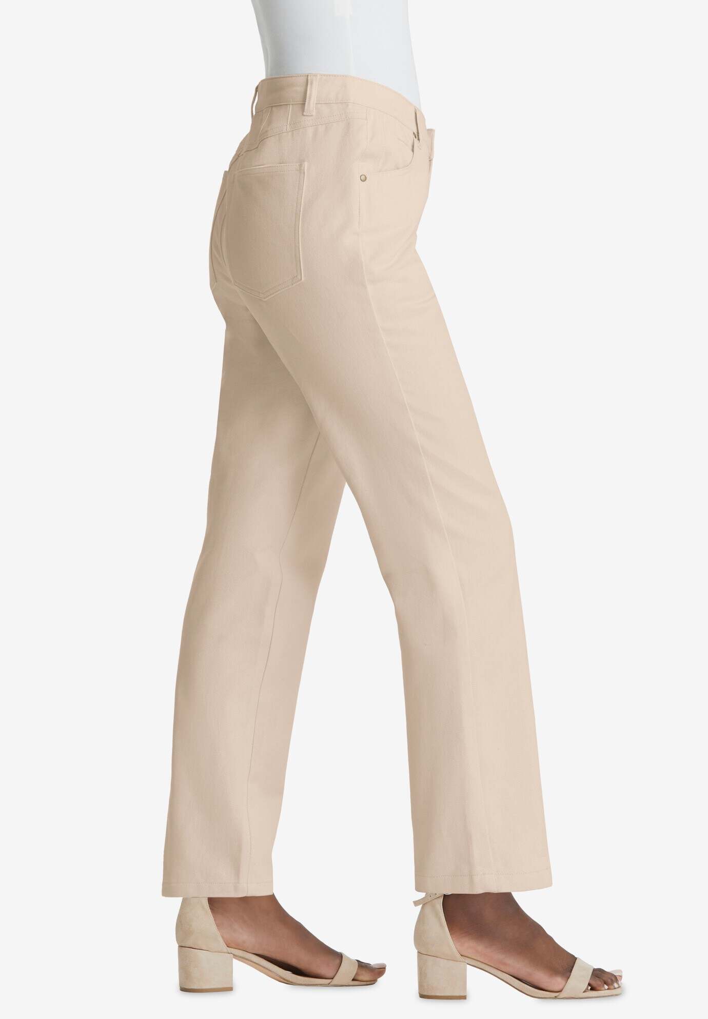 Classic Cotton Denim Straight-Leg Jean