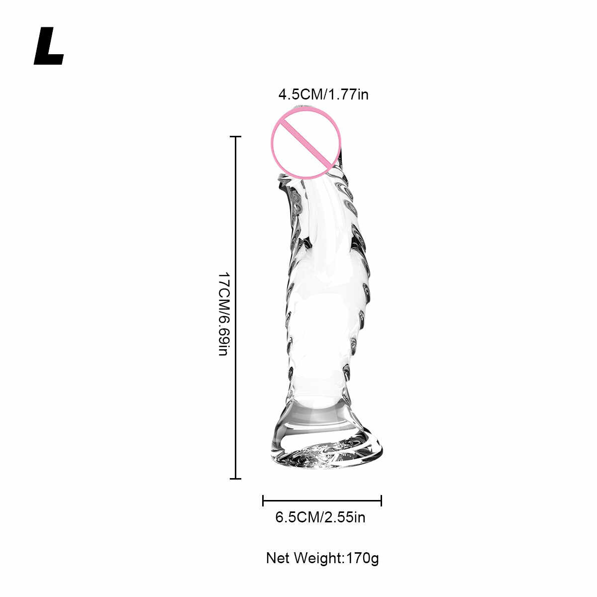 Realistic Ribbed Monster Dildo – TPR Suction Cup Dildo for Anal and Vaginal Play
