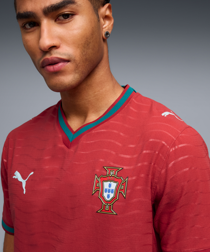 Portugal National Team Puma 2026 Home On Field Authentic Jersey - Red