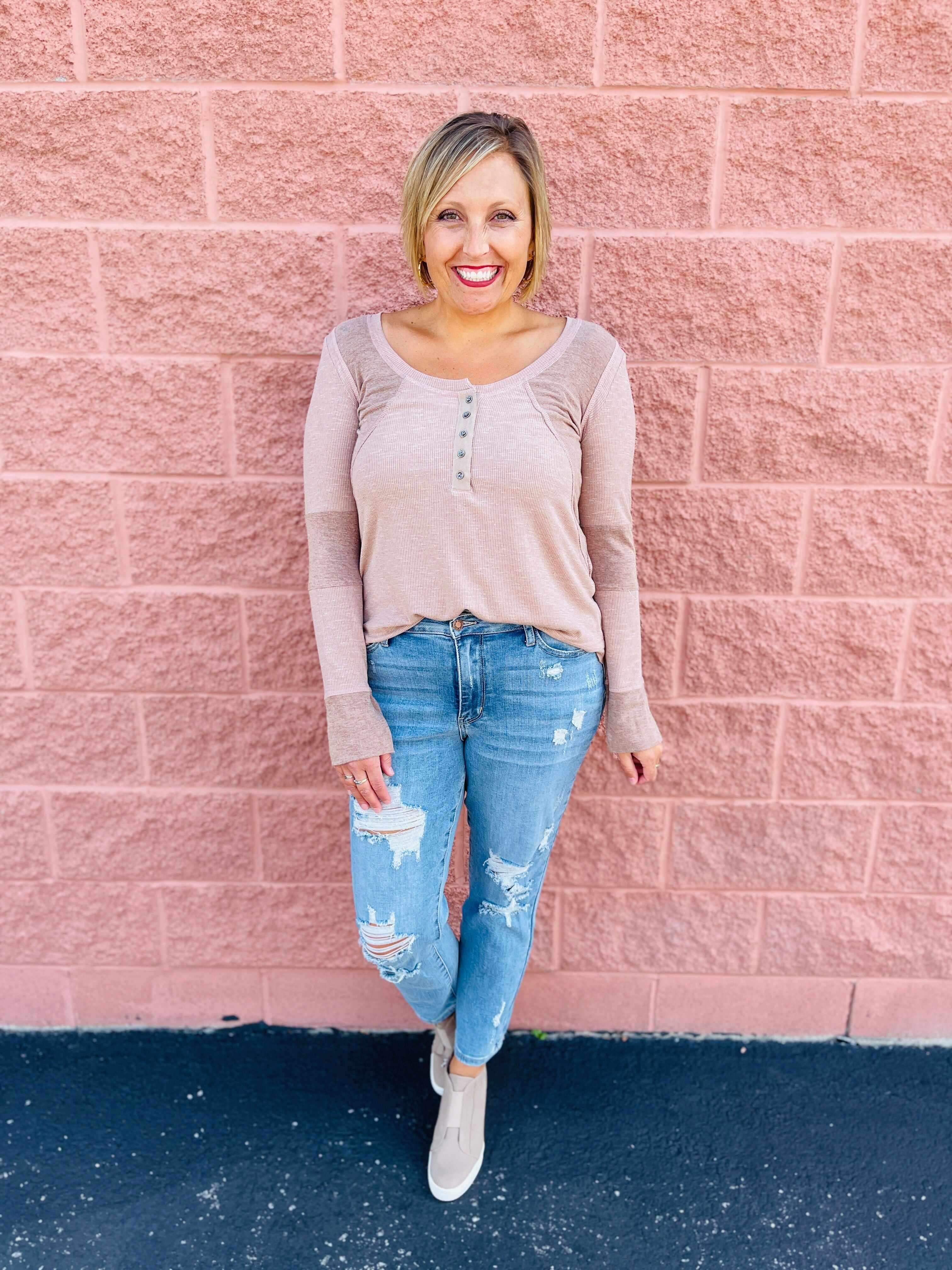 Plus/Reg Don’t Be Distressed Boyfriend Jeans