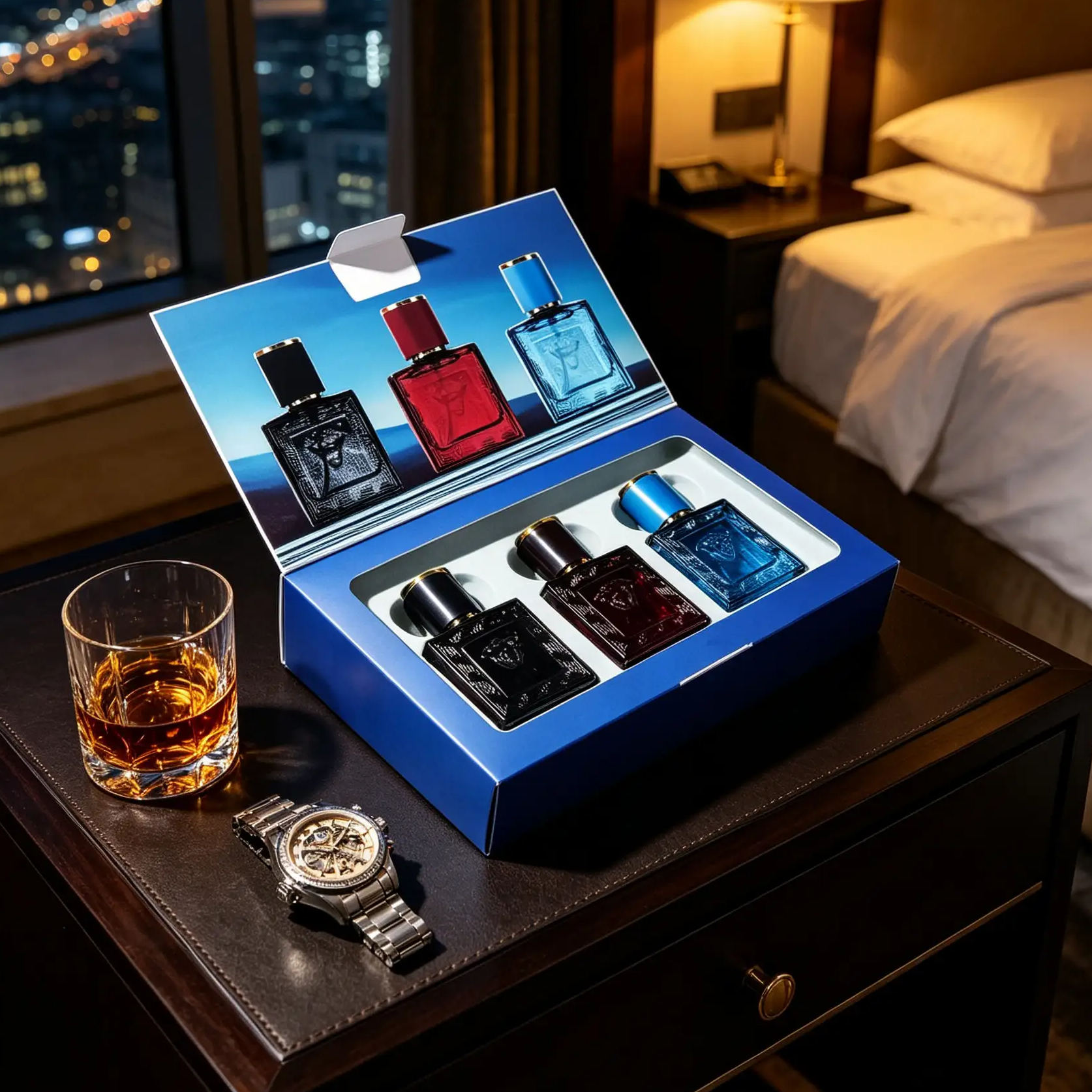 3 Pcs Medusa Embossed Men Cologne Gift Set——30ml*3