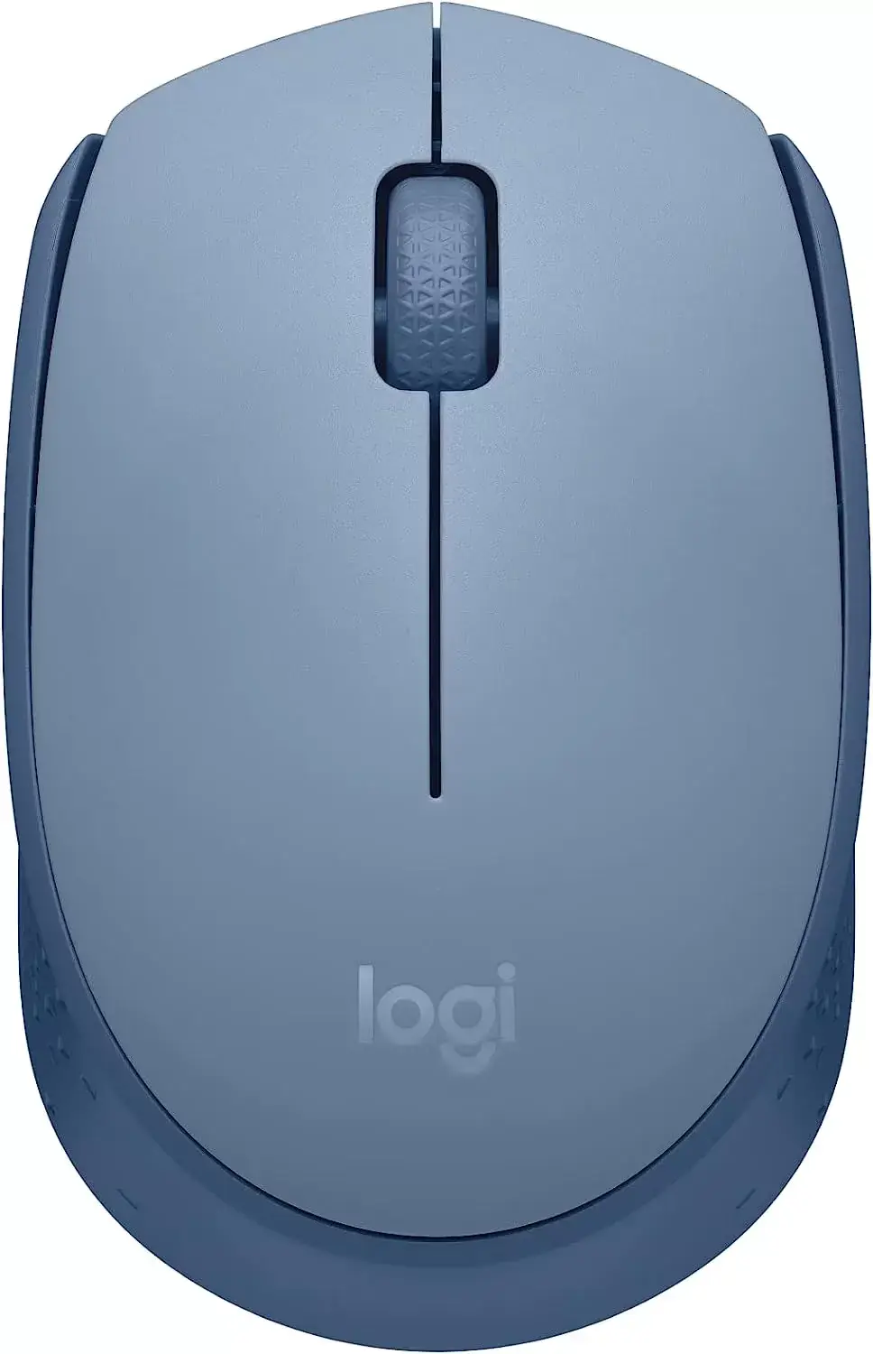 Logitech M170 Wireless Mouse for PC, Mac, Laptop, 2.4 GHz with USB Mini Receiver, Optical Tracking, 12-Months Battery Life, Ambidextrous - Blue Grey
