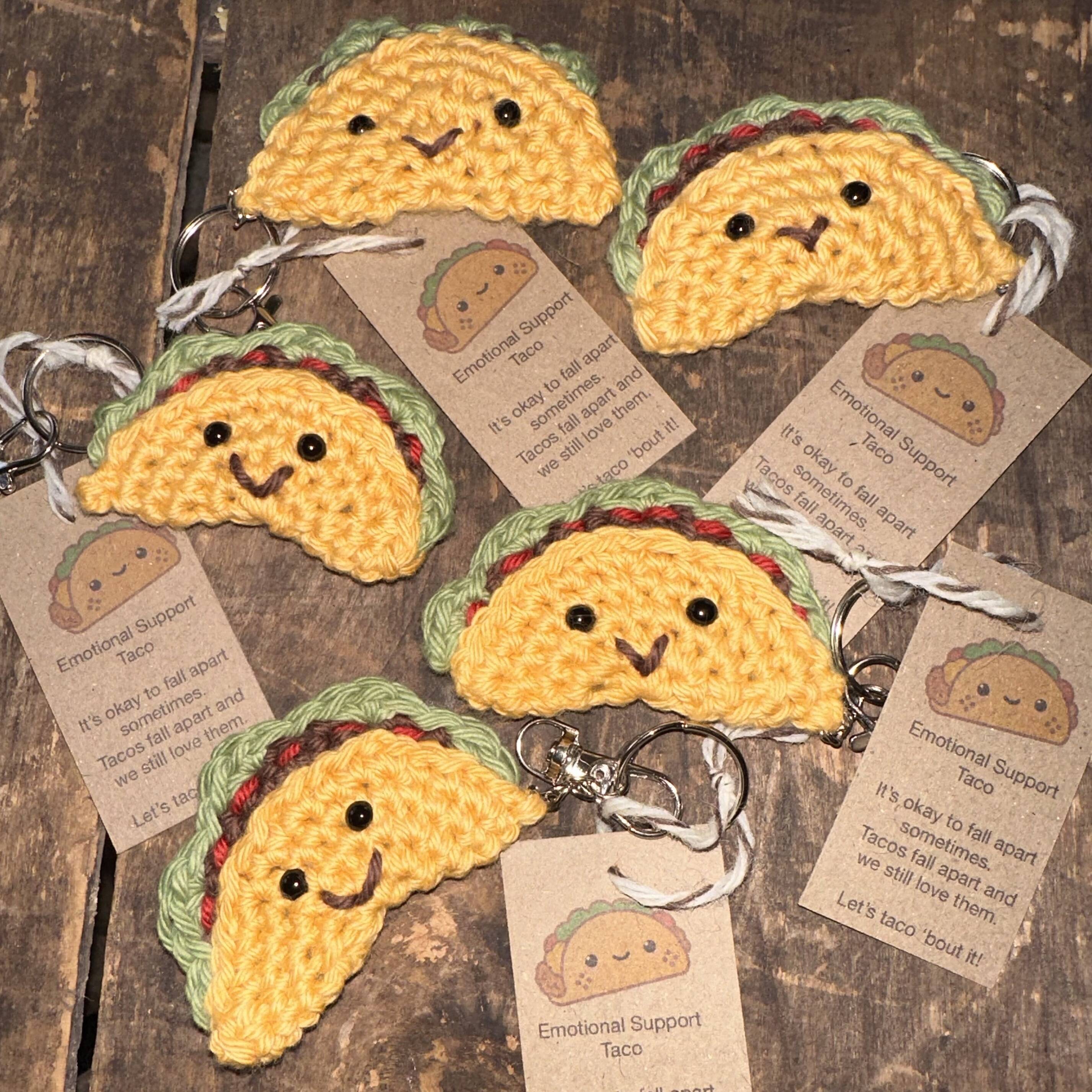 🌮Emotional Support Taco Keychain