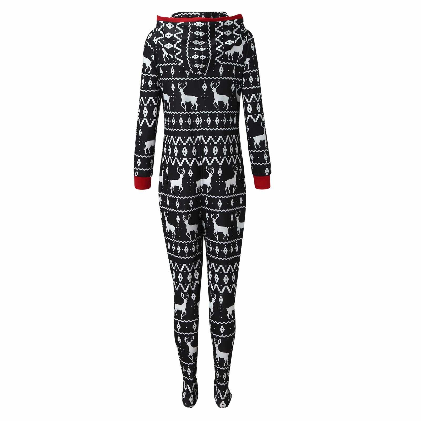 Family Christmas Matching One-Piece Pullover Pajama Set