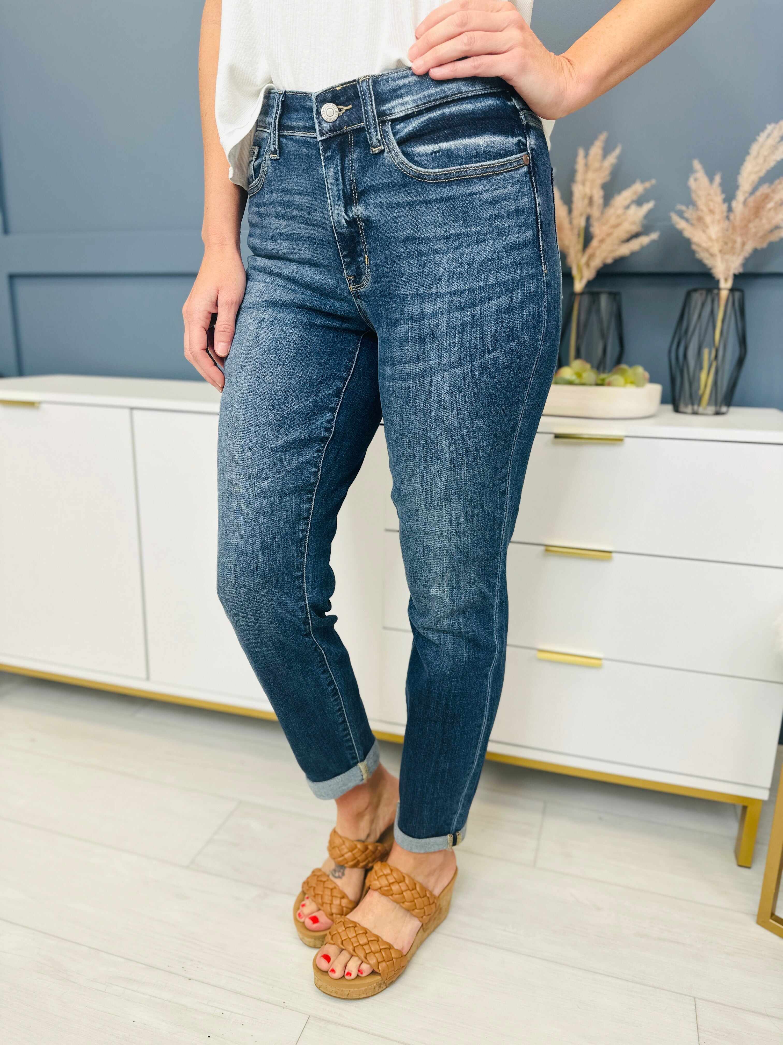 RESTOCK!  Reg/Curvy The Bleach Boys Nondistressed Boyfriend Jeans--Multiple Washes!