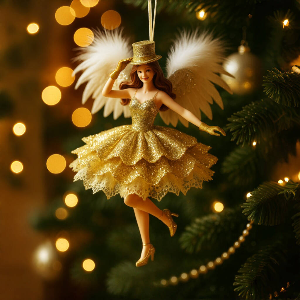 Holiday Jazz Angel Ornament