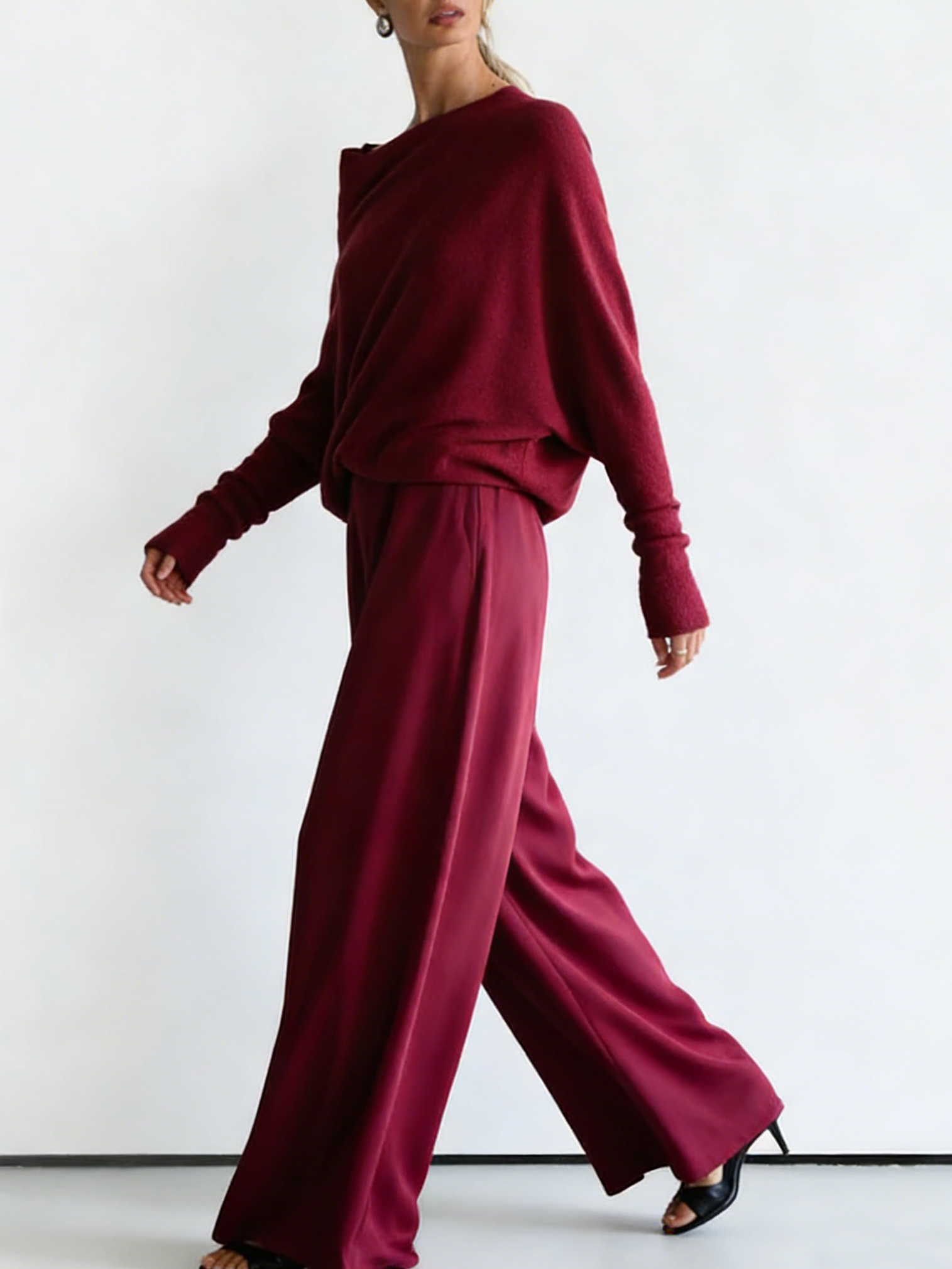🔥Summer Arrivals🌟Minimalist Cozy Irregular Sweater And Jumpsuit Set