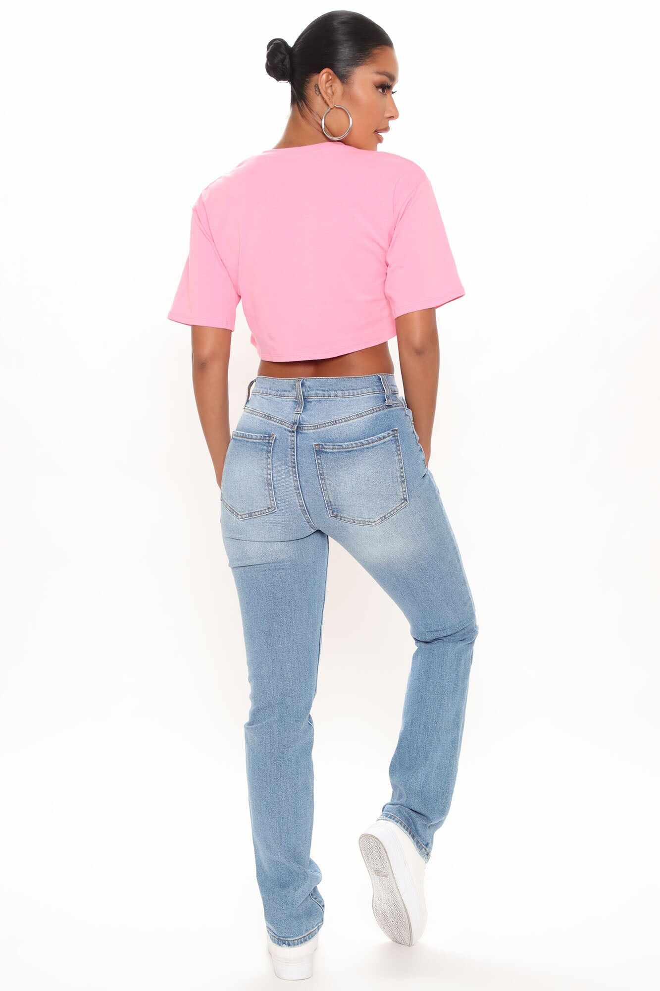 Replay Of The 90's Slim Straight Leg Jeans - Medium Blue Wash