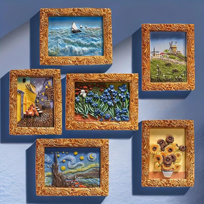💖💖Van Gogh Inspired Fridge Magnet Set