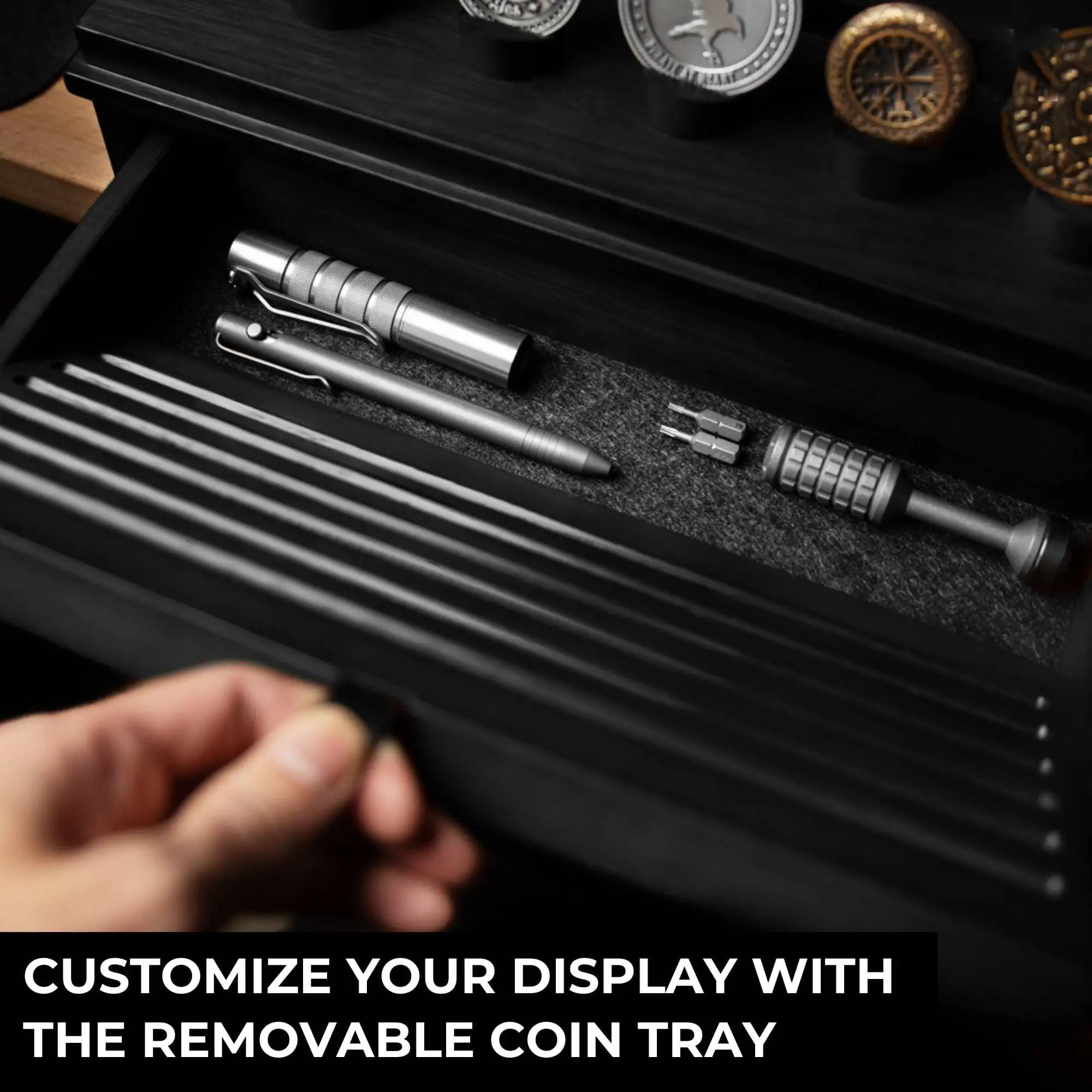 Commemorative Coin & Challenge Coin solid wood display box