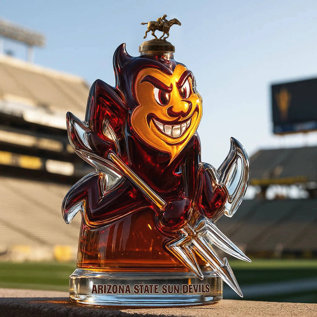 Arizona State Sun Devils Whiskey Bottle
