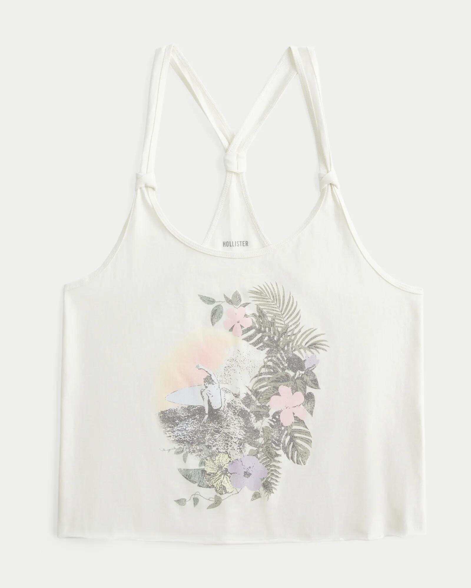 Easy Trend Drop Surf Graphic Tank