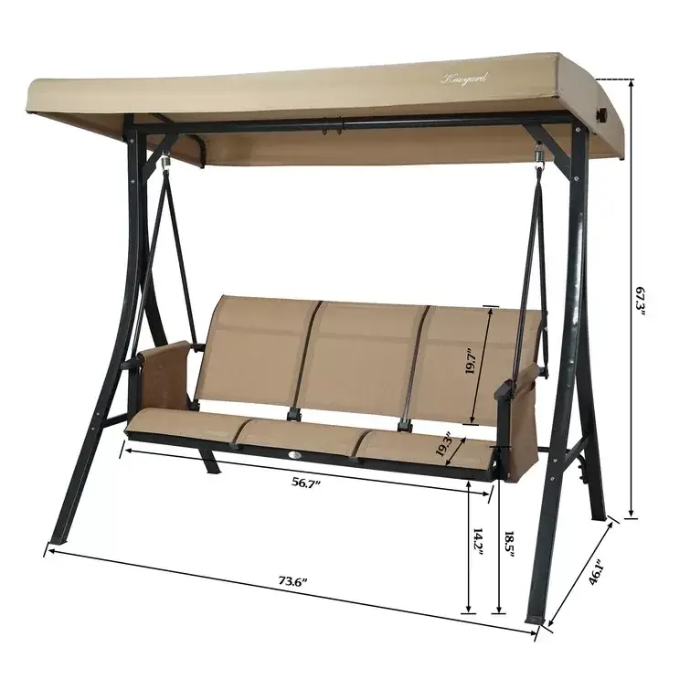 Otteridge Patio Porch Swing with Stand
