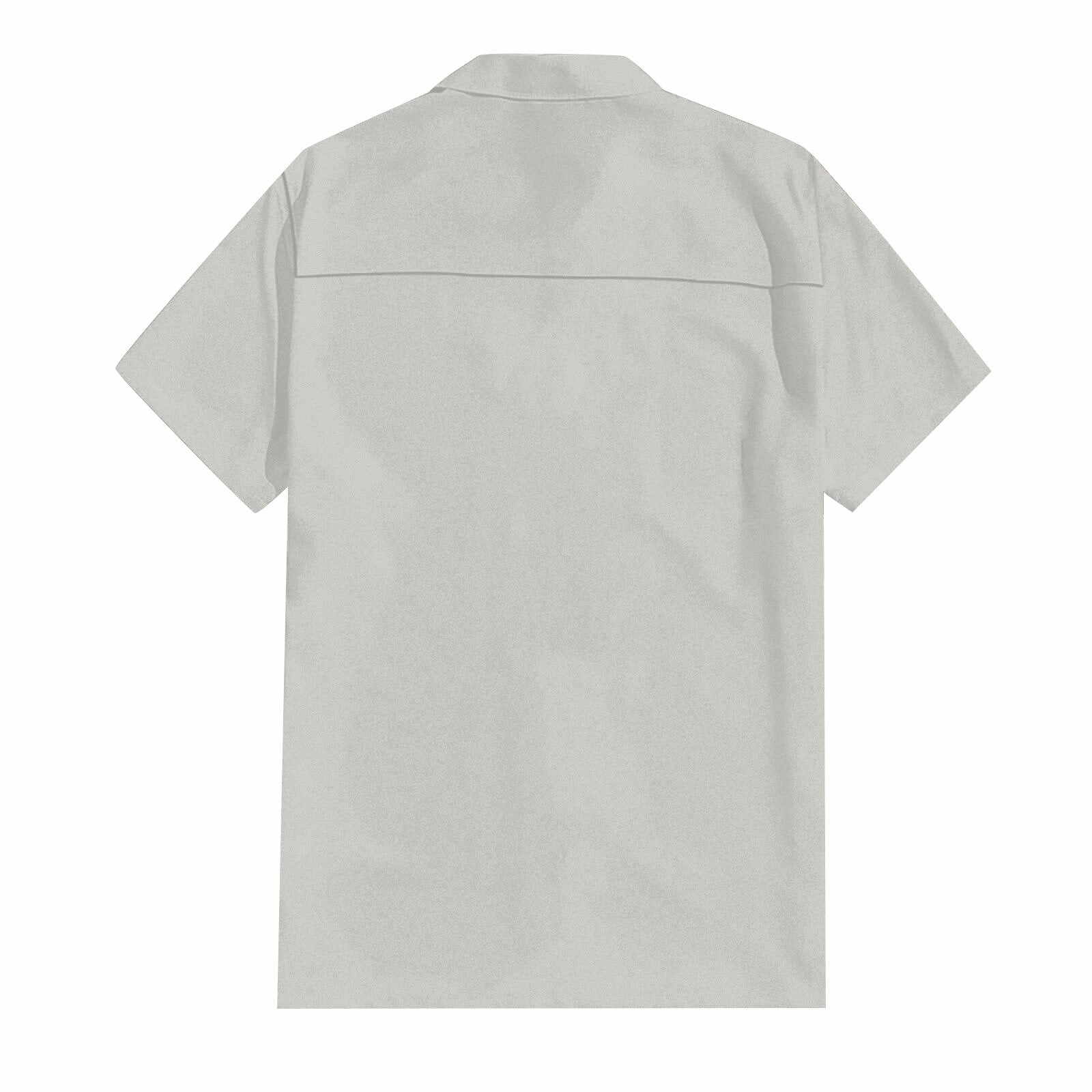 Classic Beach Men Polo Shirt Collar Short Sleeved Work Shirts for Men