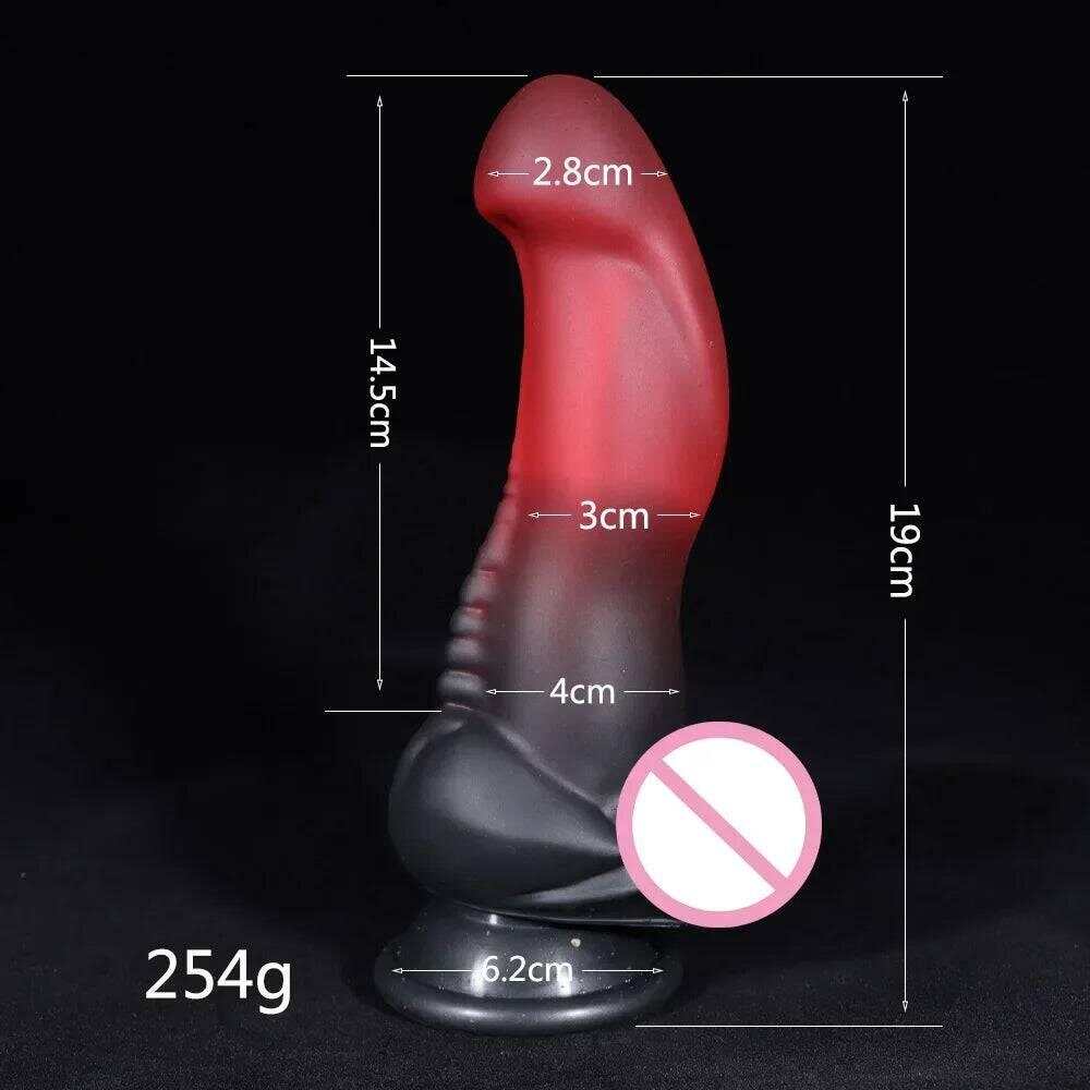 Liquid Silicone Dildo - G-Spot & Anal Plug Massager with Vibrant Colors