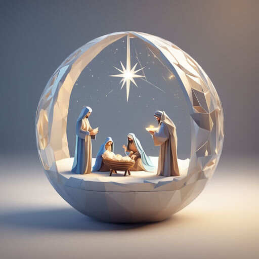 Nativity Ball Christmas Decor