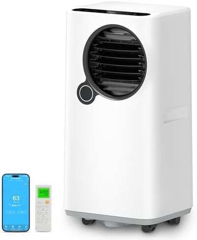 Portable Air Conditioners, 16000 BTUs 5 in 1 Portable AC Unit for Room with Wifi App Control Cooling & Dehumidifier/Fan/Heat/Auto Swing/Sleep/24H Timer Remote Window Kit Included
