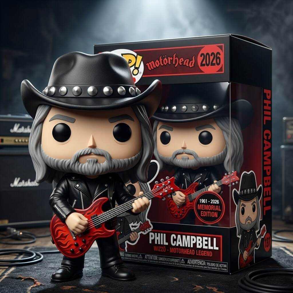 Phil Campbell Commemorative POP! Figurine丨1961-2026