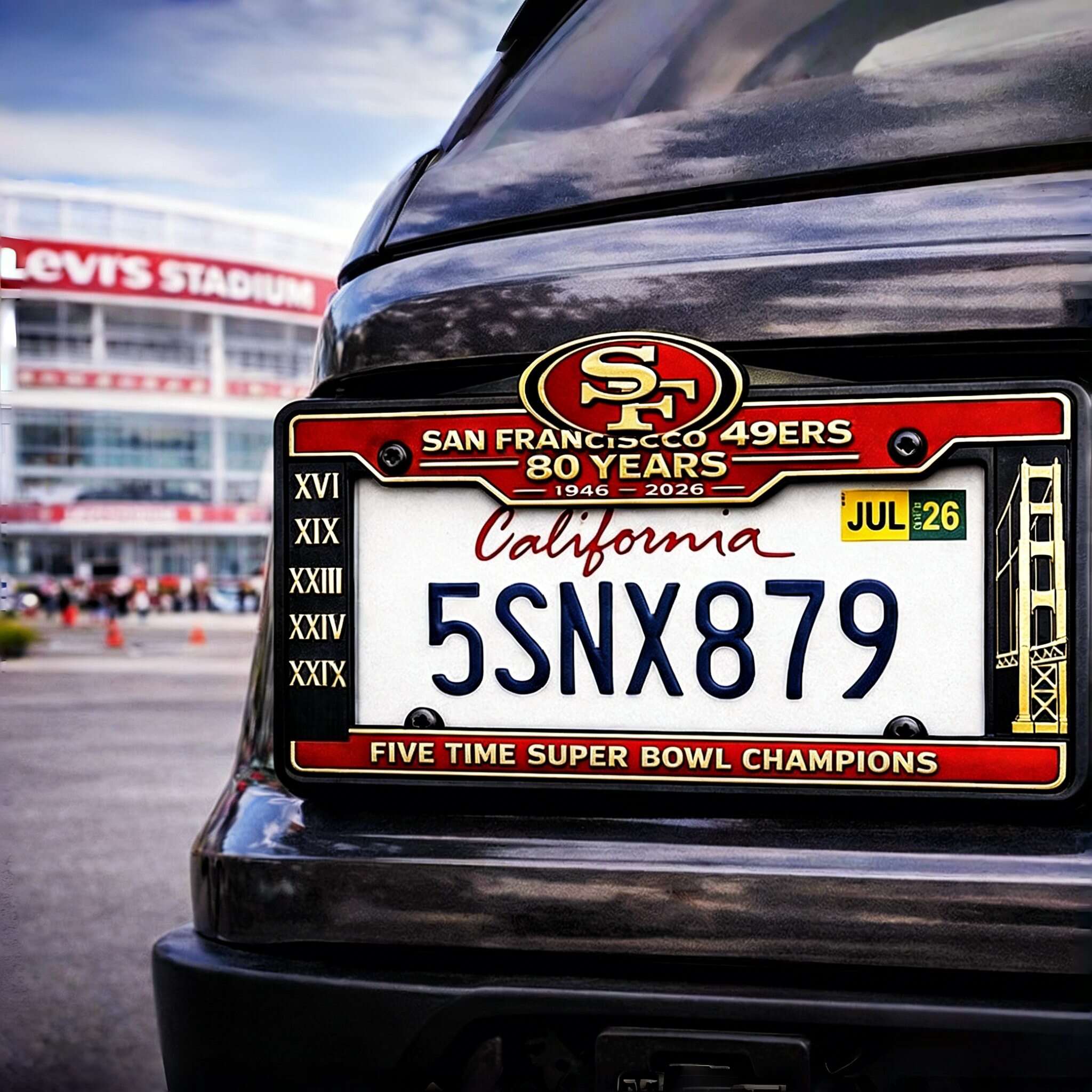 80th Anniversary License Plate Frame