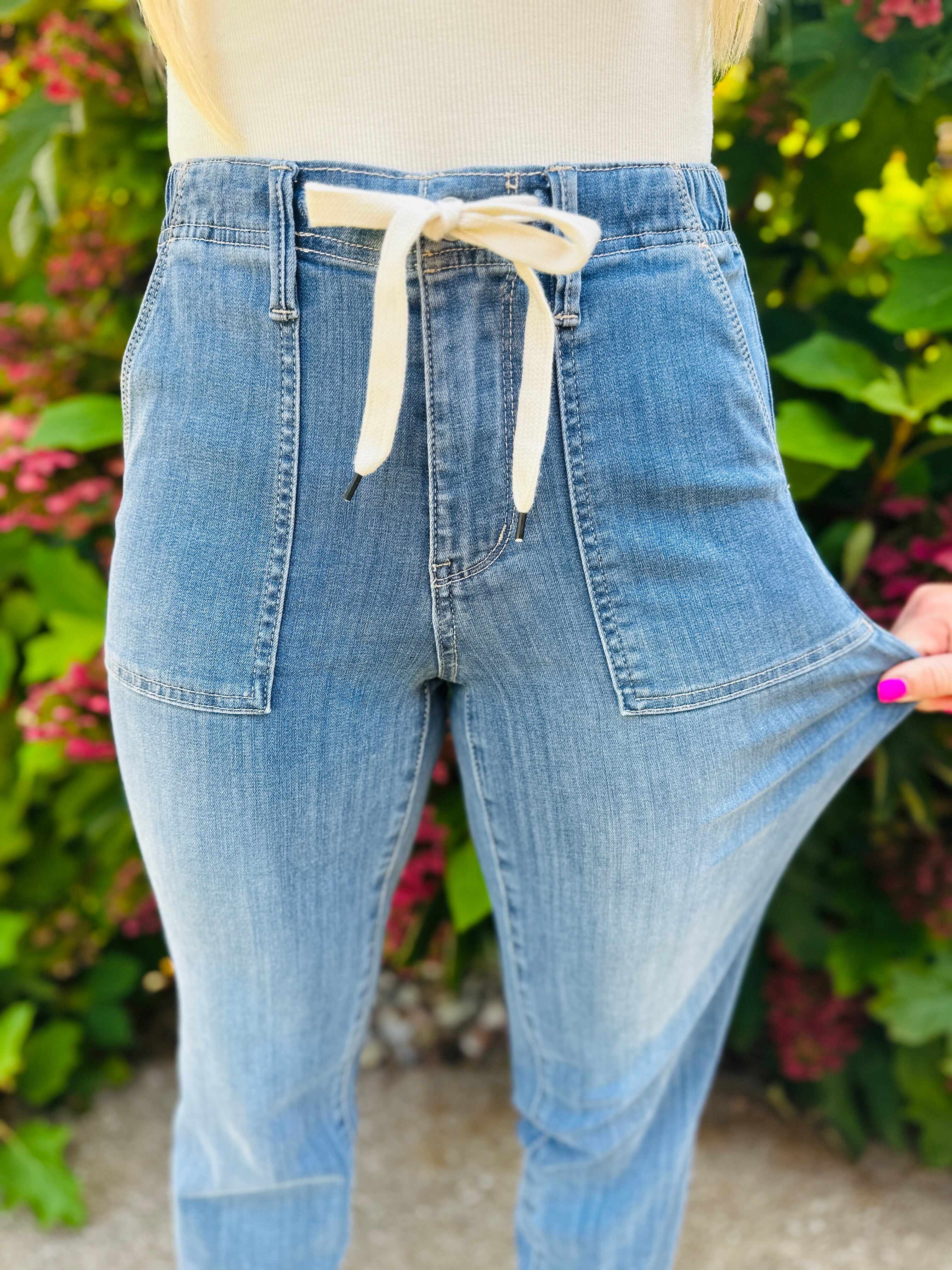 Joggers REG/CURVY Jog It Out Denim Joggers RESTOCK!