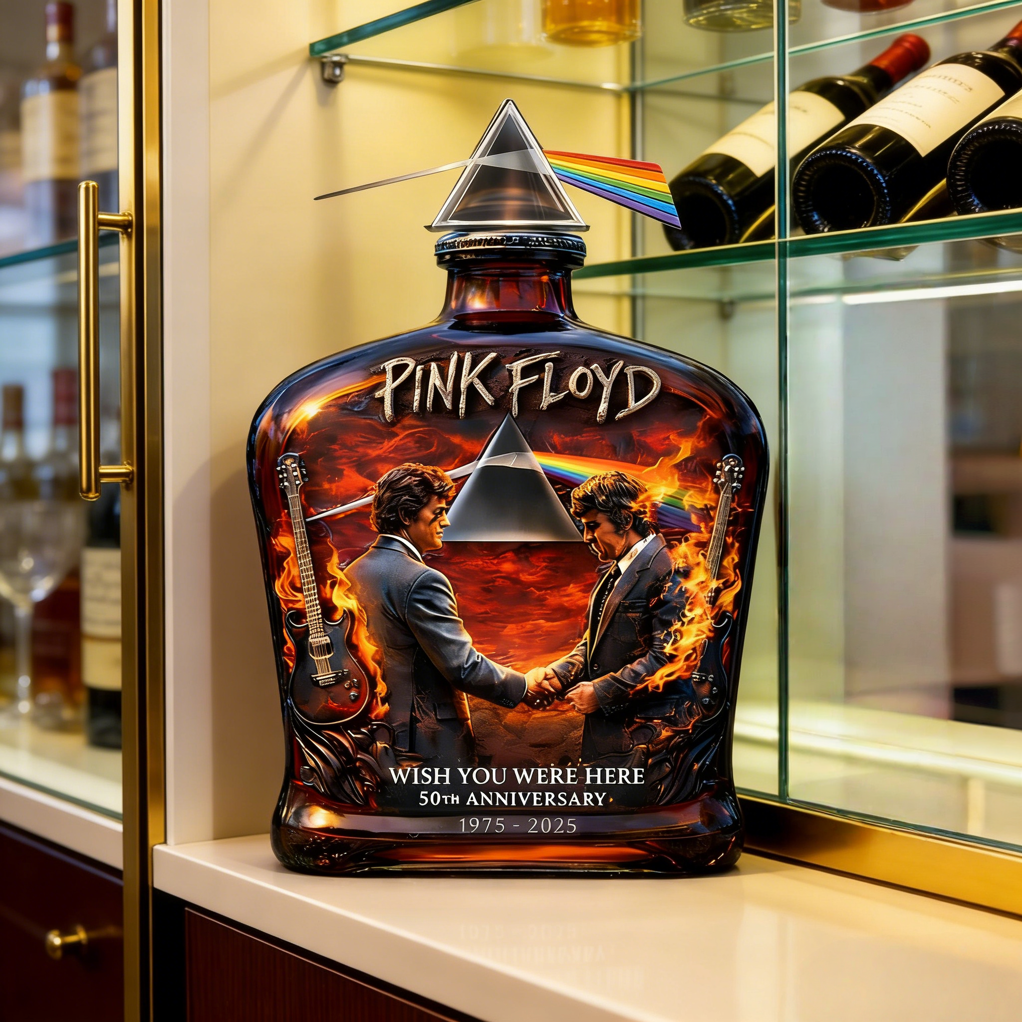 Pink Floyd - 'Wish You Were Here' 50th Anniversary Commemorative decanter