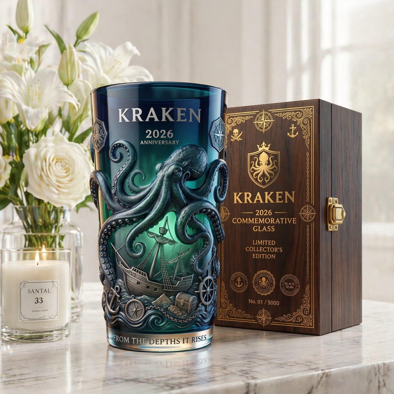 Kraken 2026 Anniversary Collector's Glass