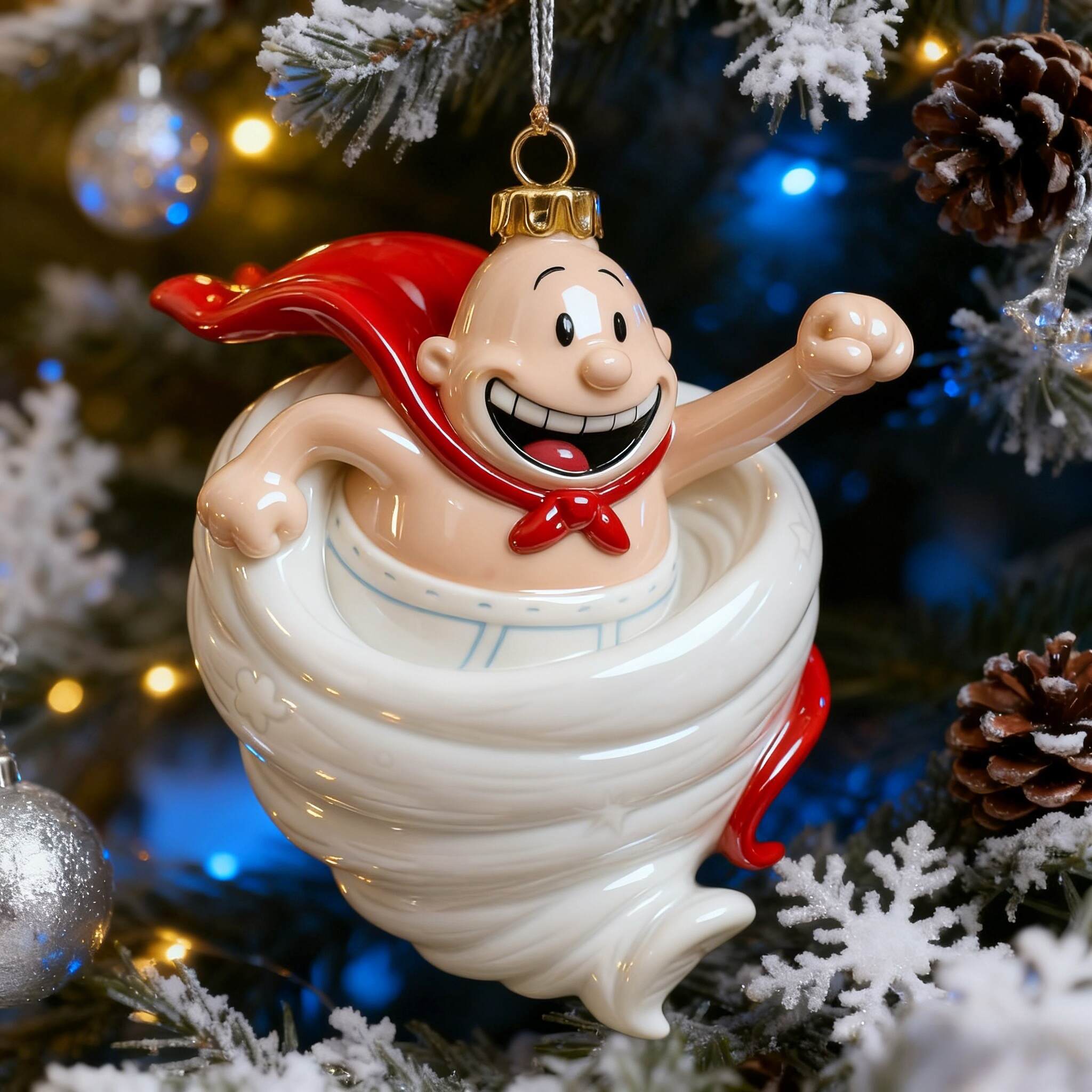 Captain Underpants Holiday Ornament