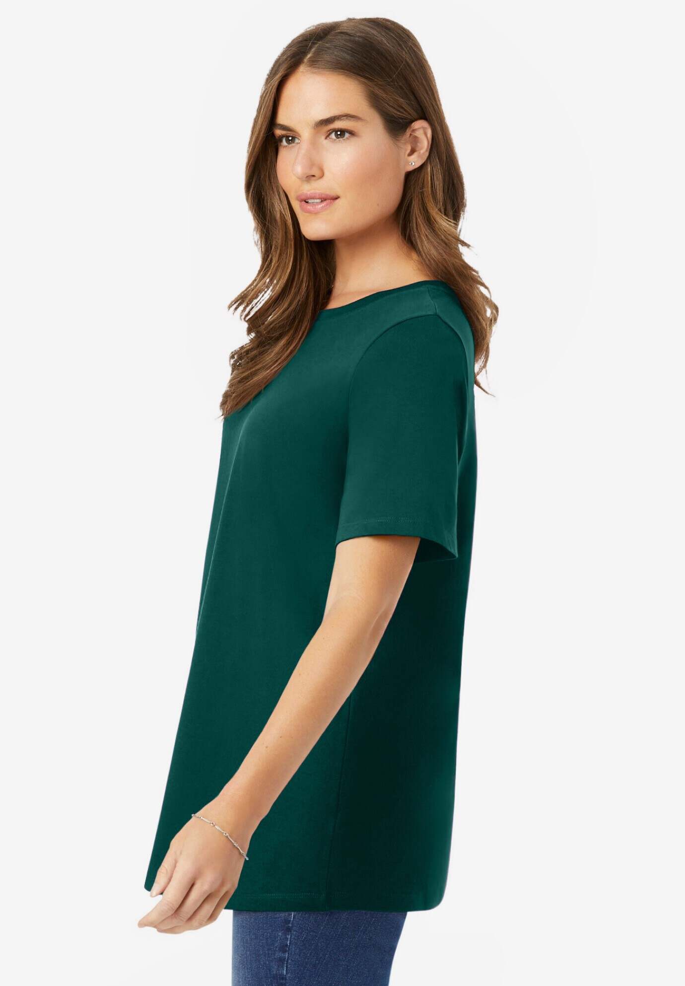 Perfect Short-Sleeve Crewneck Tee