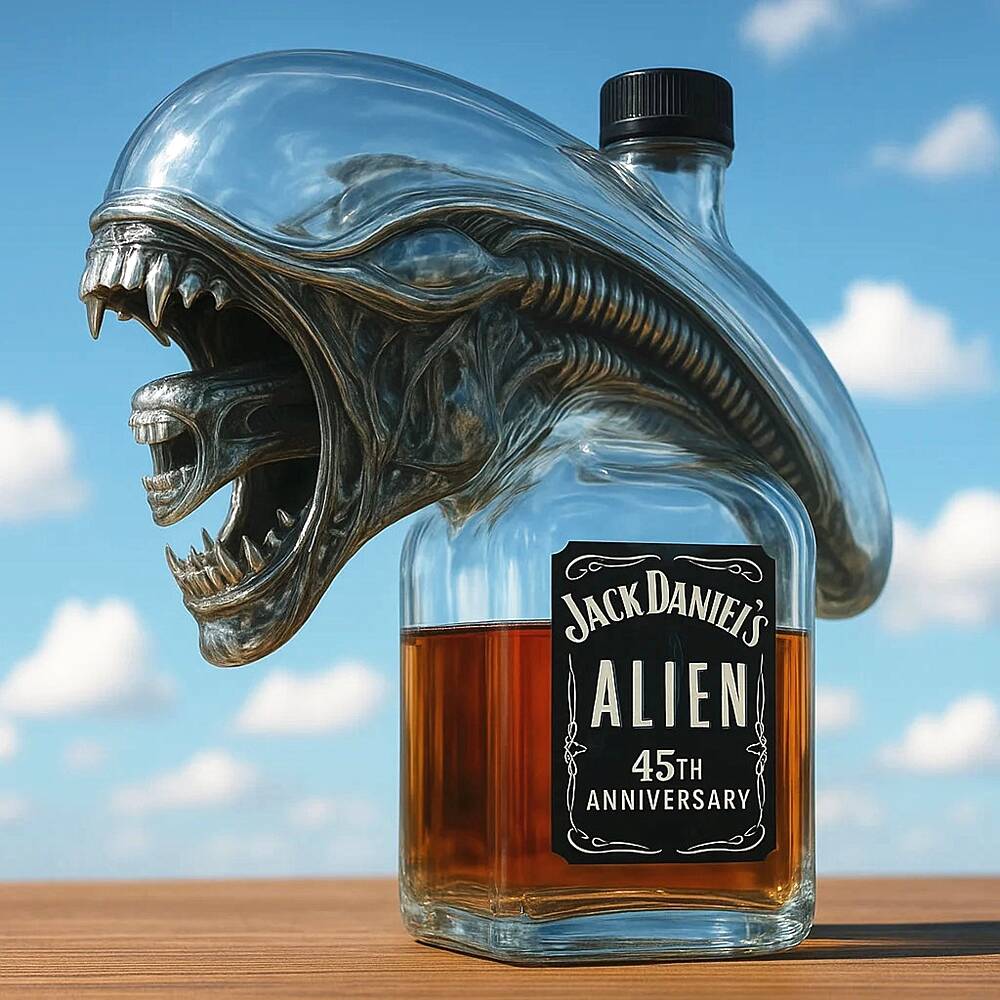 🥃Xenomorph 45th Anniversary Whisky Bottle