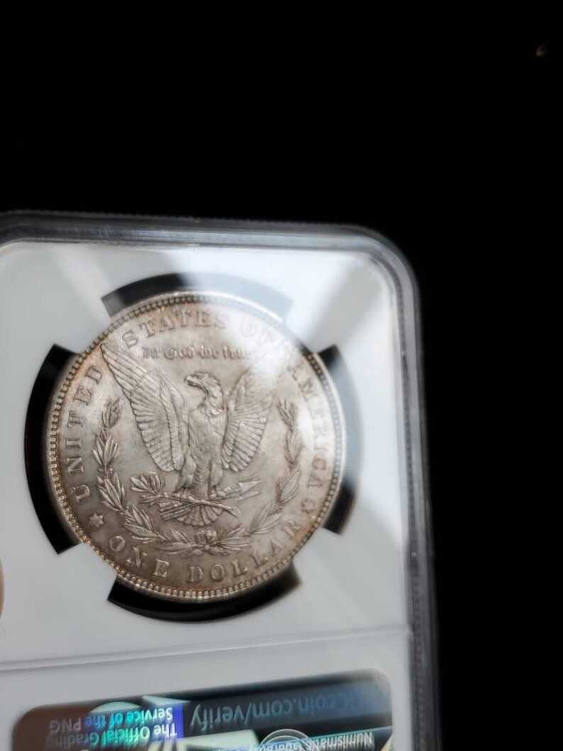 1881  MS 63 Silver Morgan Dollar, NGC  MS 63  Silver  Coin . Beautiful Toning ! Key date!   Lot # 1479