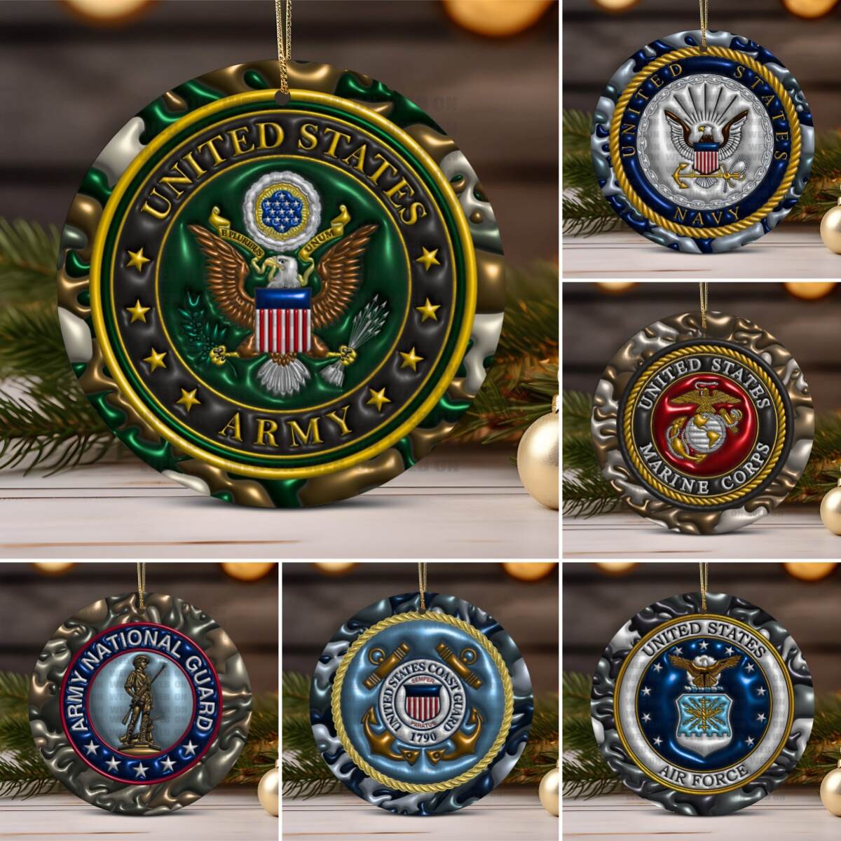 Military Christmas Ornaments
