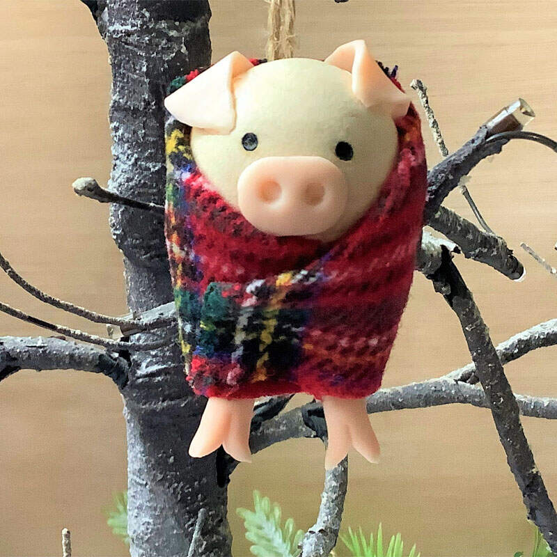 Pigs in Blankets Christmas Ornament