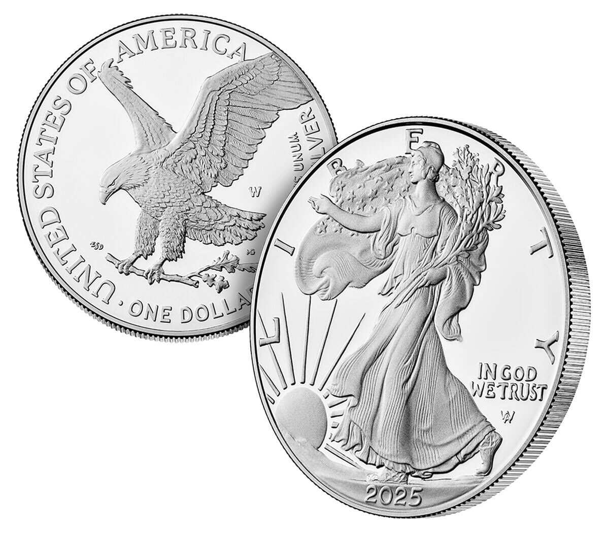 American Eagle 2016-2025 Silver Coin PCGS MS70 First Strikes