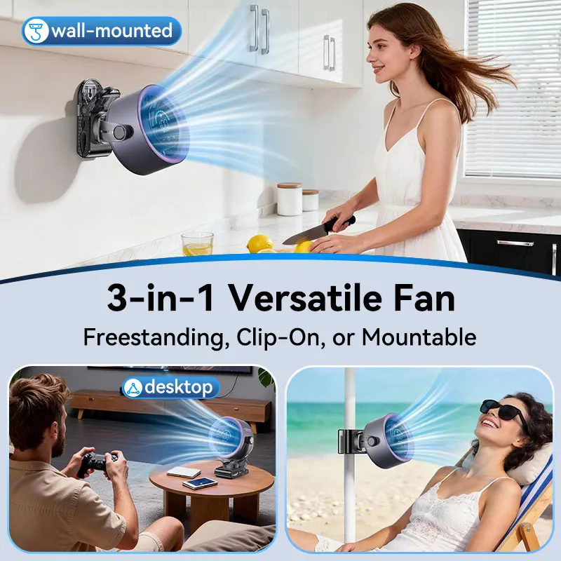 🔥Last Day 69% OFF✨4000mAh rechargeable portable clip on fan