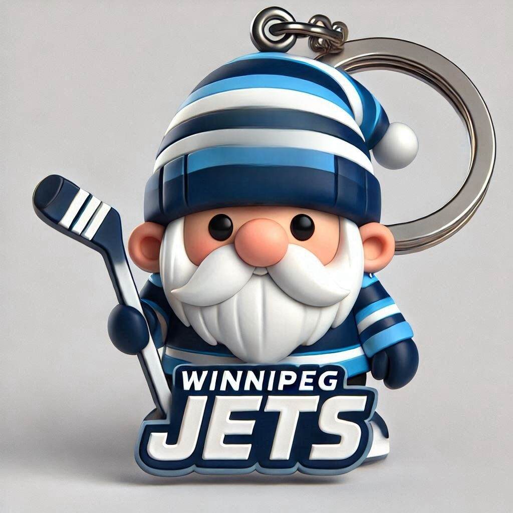 Hockey Gnome Keychain
