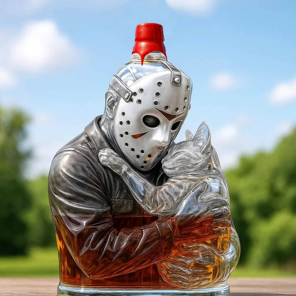 Jason Voorhees＆Cat Whiskey bottle