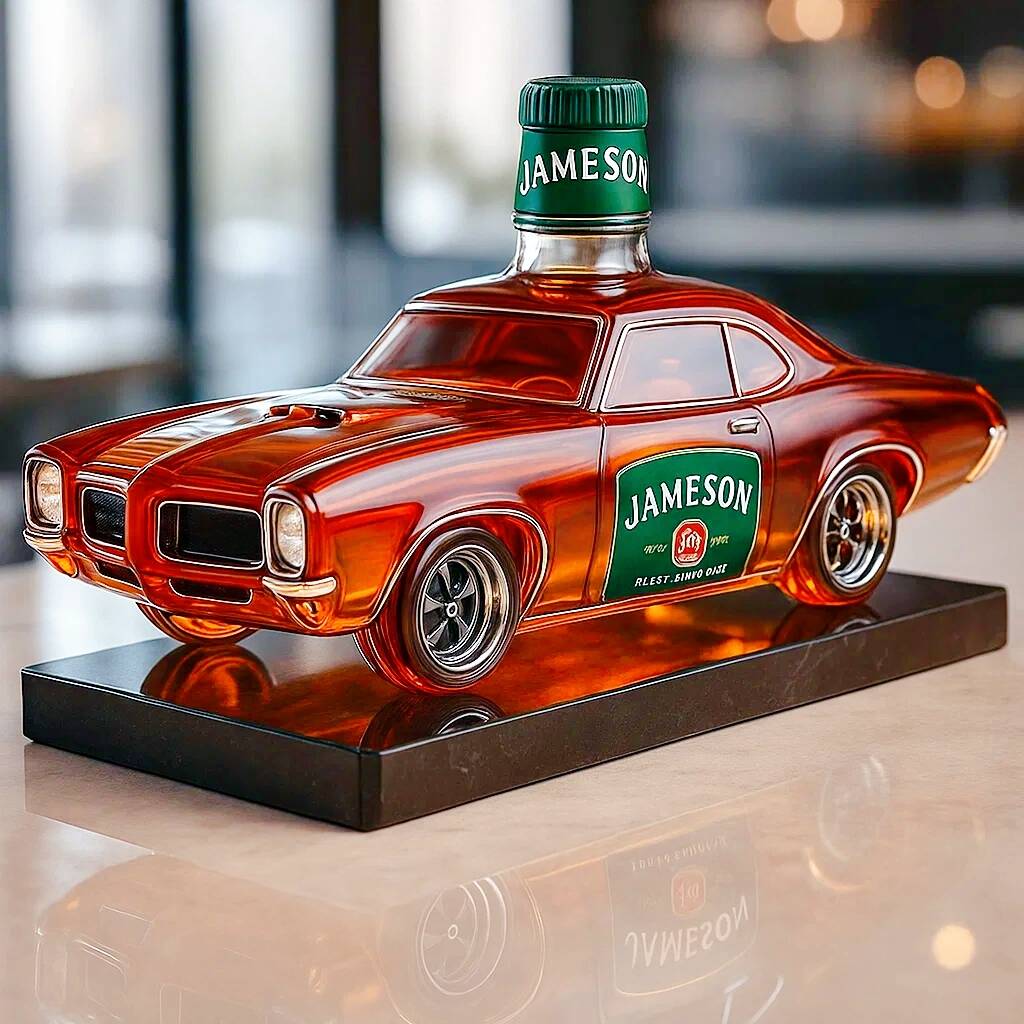 Pontiac GTO Whiskey Bottle