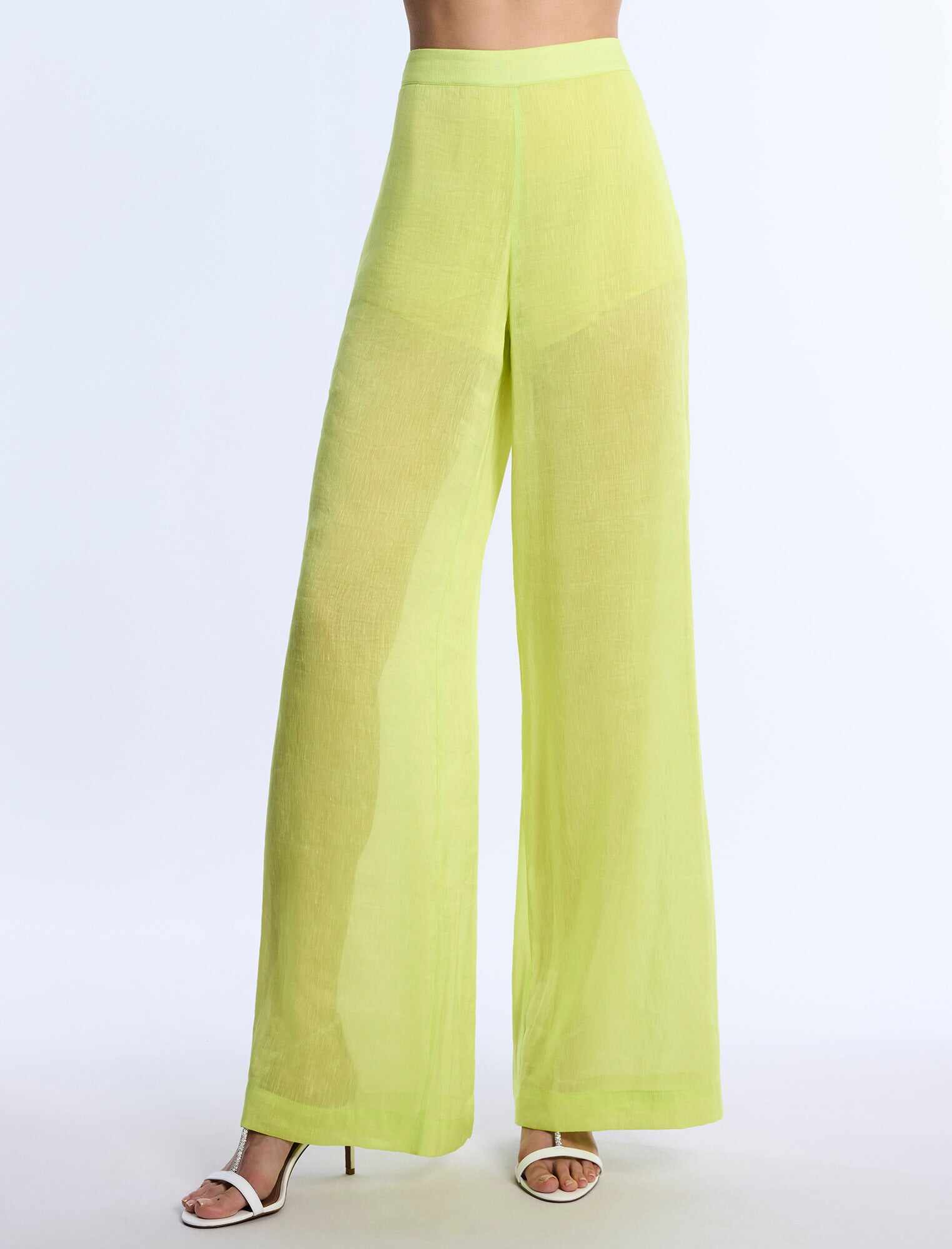 Airy Sheer Textured Pant