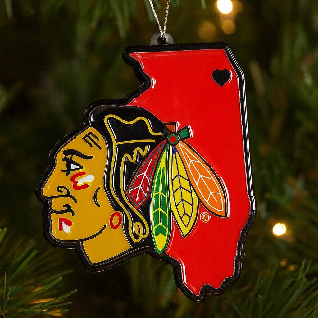 Chicago Blackhawks 100th Anniversary Series Ornaments