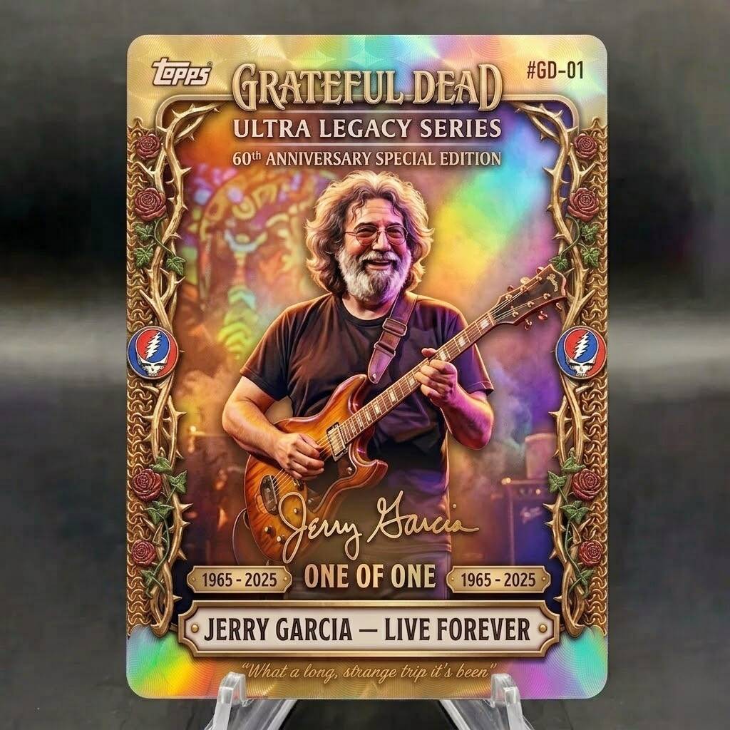 GRATEFUL DEAD 60th Anniversary -JERRY GARCIA Premium Trading Card