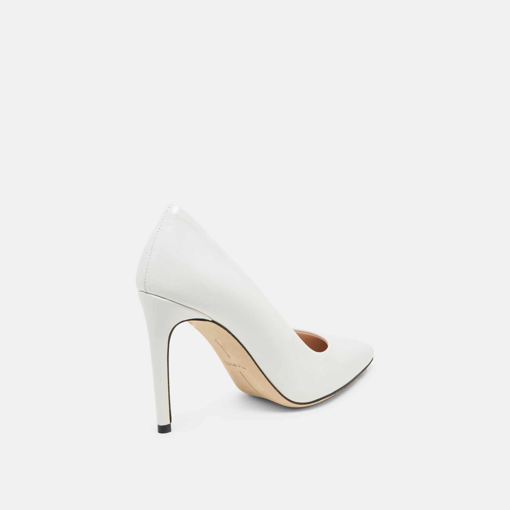 LANKY HEELS WHITE LEATHER