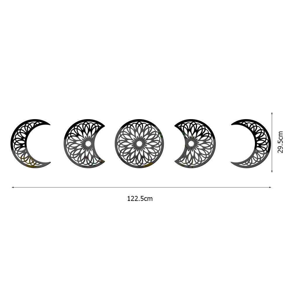 3D Stereoscopic Moon Phase Change Acrylic Mirror Surface Sticker Home Decoration Self-Adhesive Wall Sticker