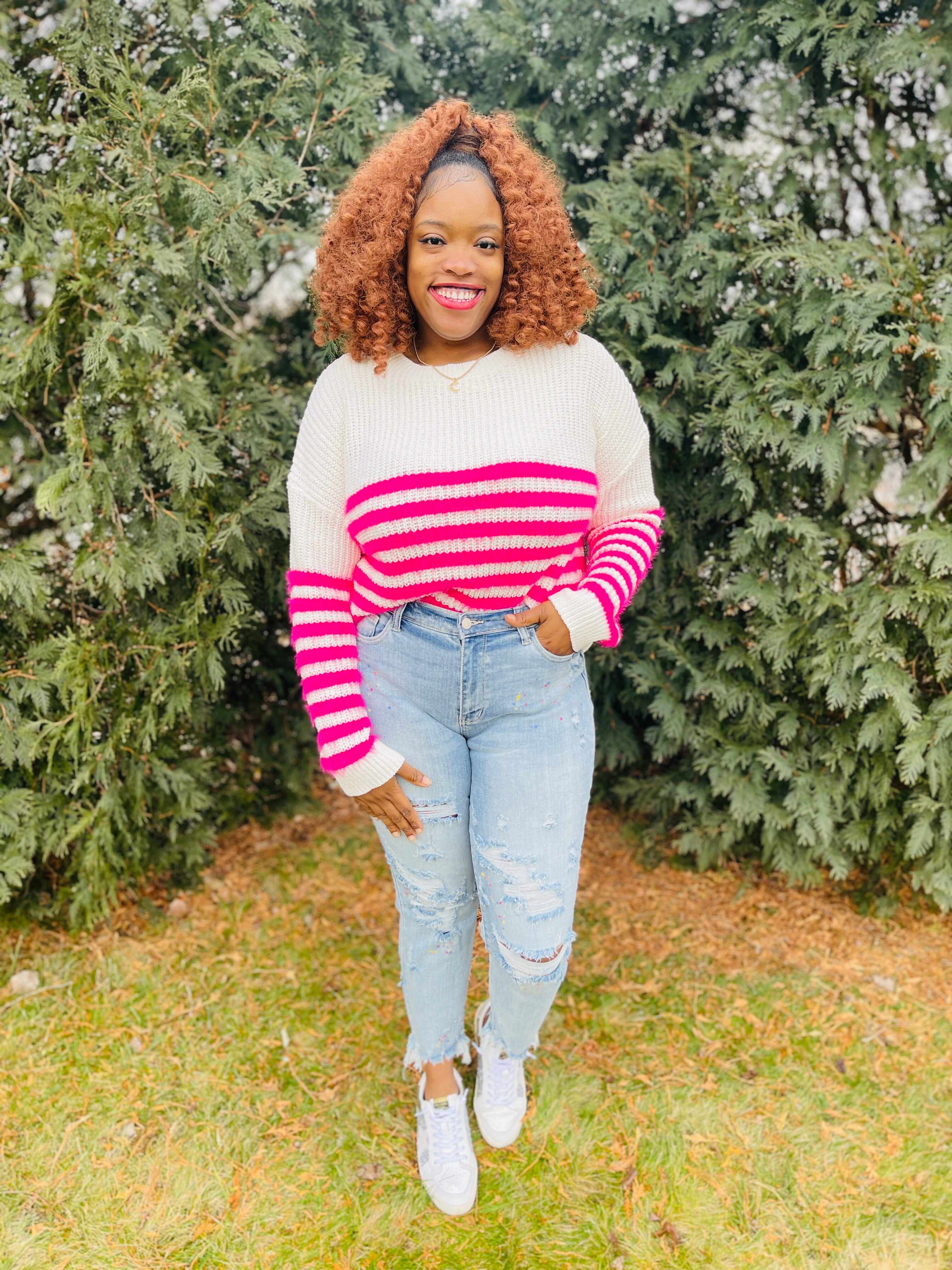 Plus/Reg Color Me Happy Boyfriend Jeans