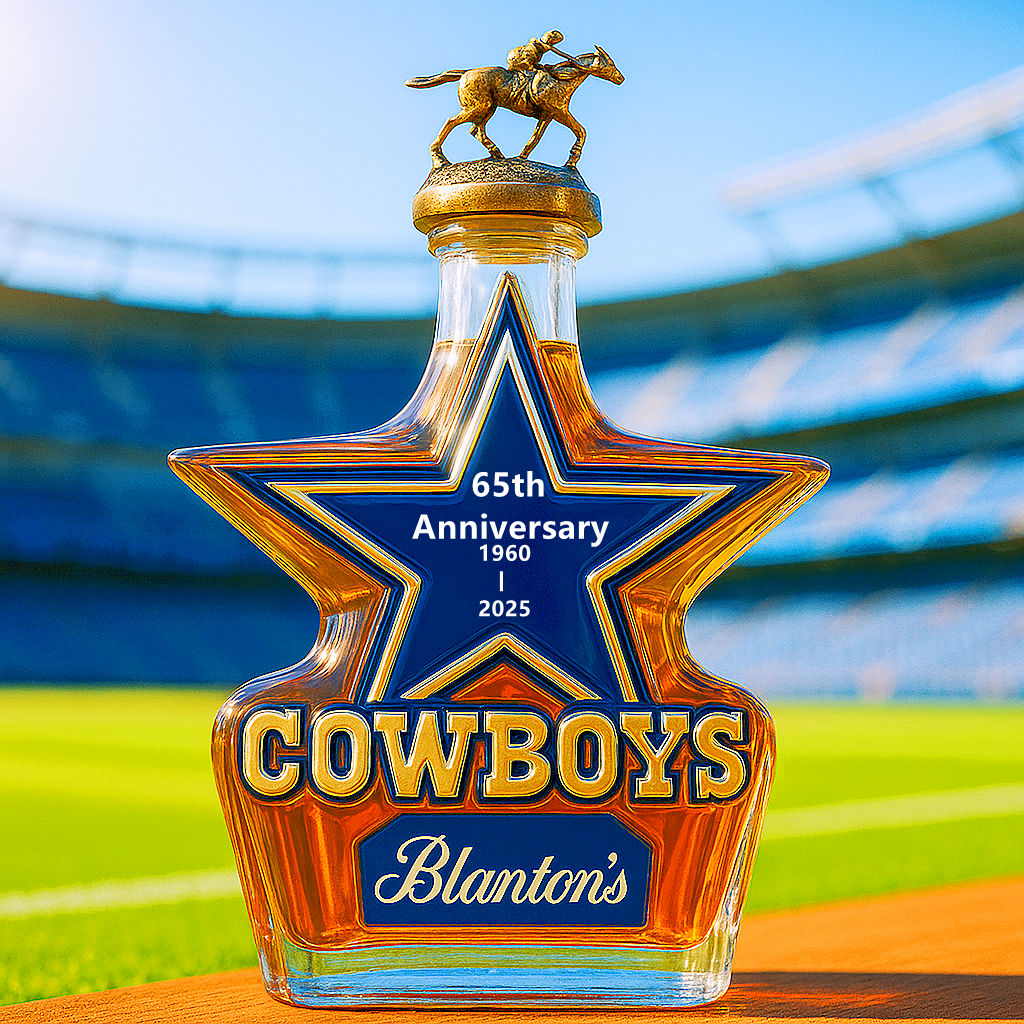 Dallas Cowboys Whiskey Bottle – 65th Anniversary Edition
